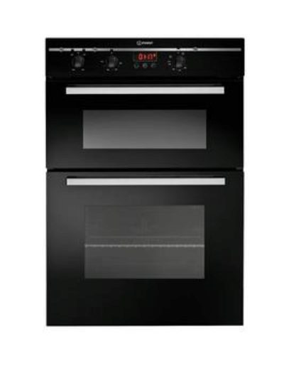 Indesit Fimd23Bks Built-In Double Electric Oven - Black